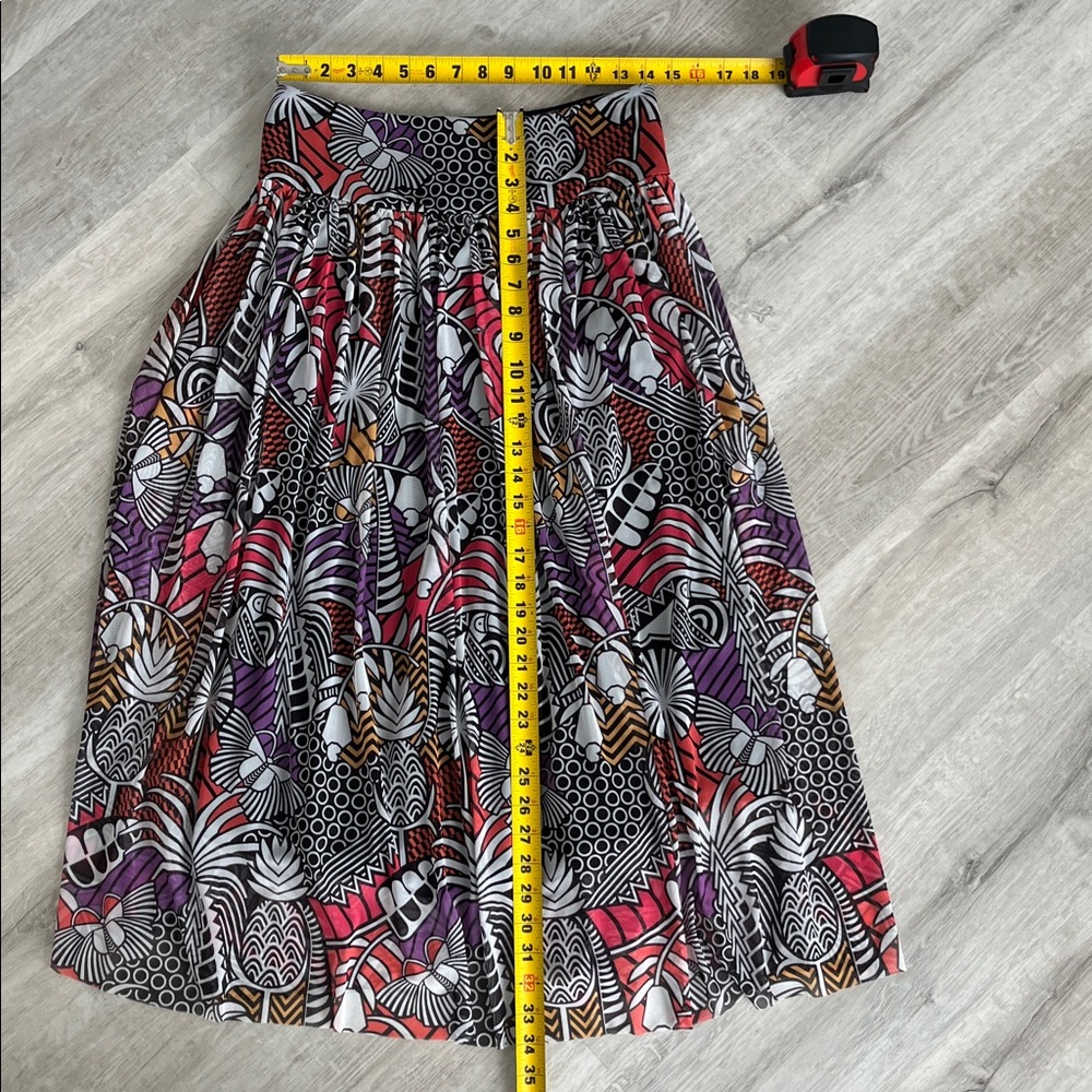 FARM Rio x Anthropologie Tropical Abstract Maxi Skirt Beach Vacation Womens Med - Picture 5 of 13